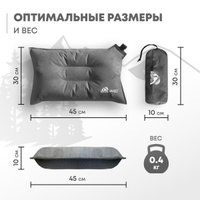 Подушка туристическая RSP Outdoors Sweet (серый)