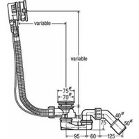 Слив-перелив Grocenberg GB230 (белый)