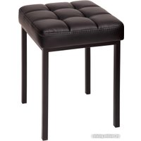 Табурет Древпром Пуф ДП3-08 (черный матовый/темно-серый)