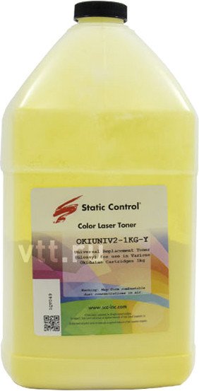

Тонер Static Control Универсальный для Oki C610/ C810/ C830 (желтый) 1 кг