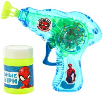 Пистолет для создания мыльных пузырей Sima-Land Человек-паук Пистолет световой 7603414