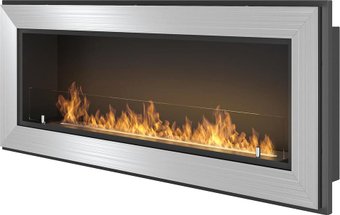 Биокамин SimpleFire Frame 1200 (нержавеющая сталь, со стеклом)