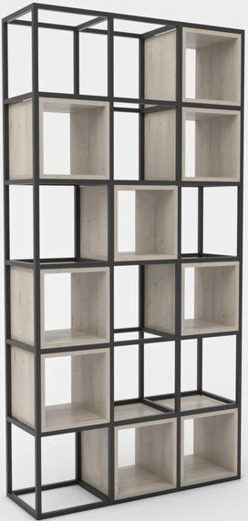 

Стеллаж Hype Mebel Грос 105x175 (черный/древесина белая)