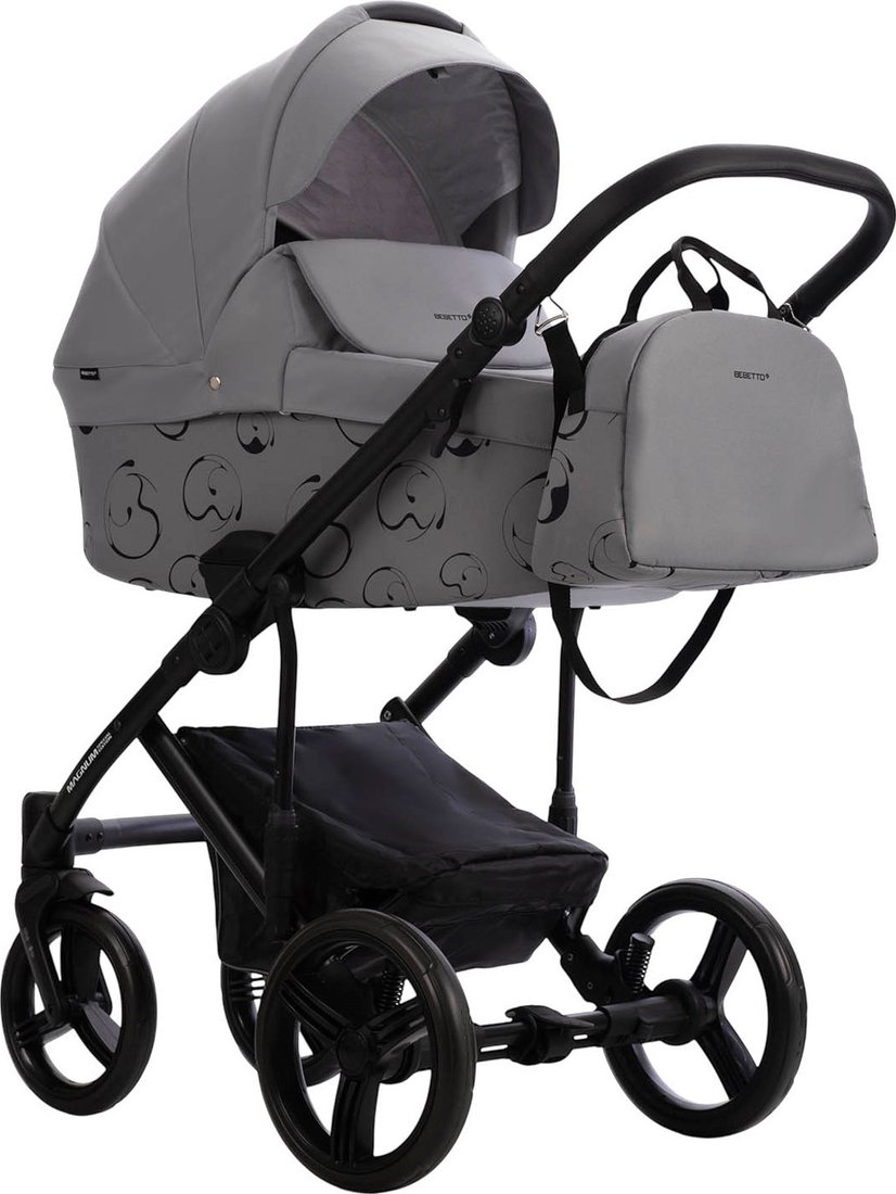 

Универсальная коляска BEBETTO Magnum Light SE 2в1 (07, светло-серый/черная рама)