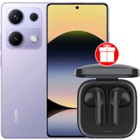 Телефон Xiaomi Redmi Note 14S 8GB/256GB международная версия (перламутровый фиолетовый) + наушники Xiaomi Redmi Buds 6 Active (черный) по акции