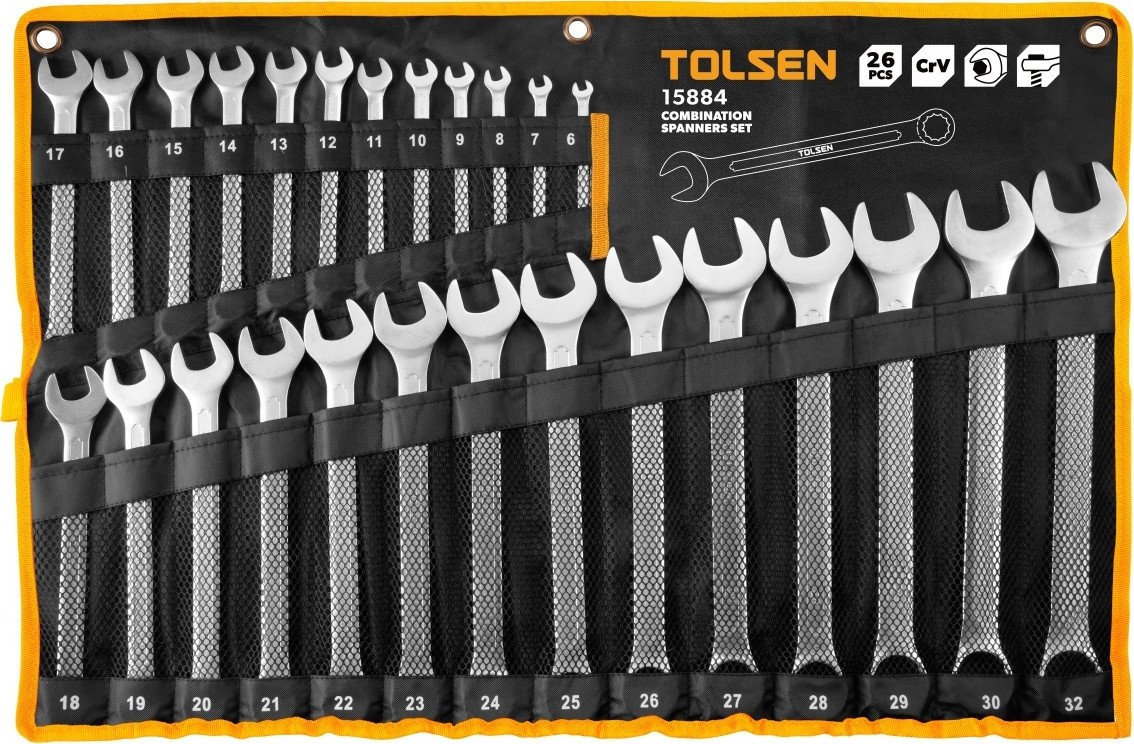 Набор ключей Tolsen TT15884 (26 предметов)