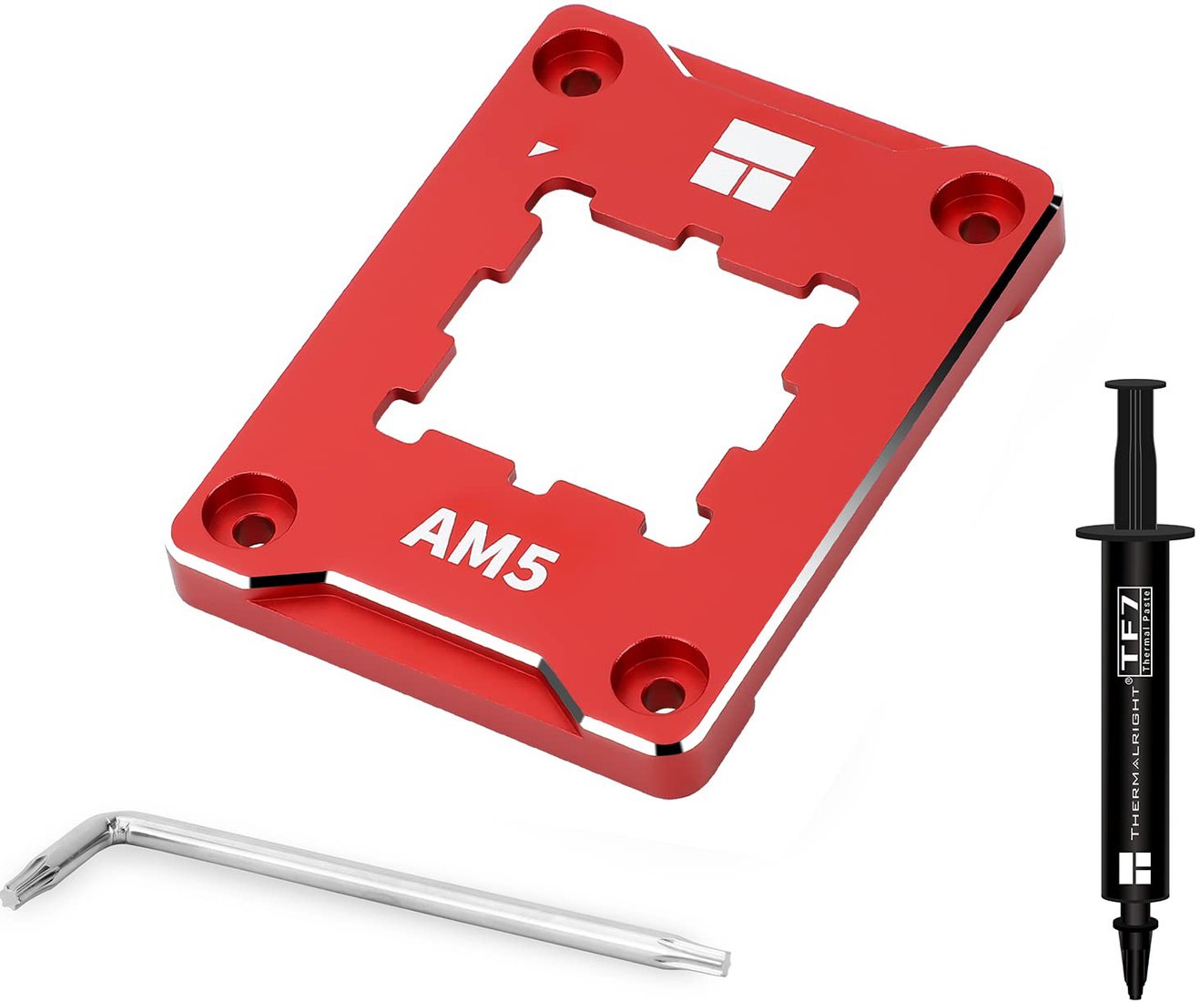 

Рамка для процессора Thermalright ASF Red AM5 + термопаста TF7 2 г