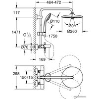 Душевая система  Grohe Euphoria System 260 27475001