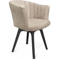 Стул с подлокотниками Sheffilton SHT-ST42-1/S195 (милк/черный)