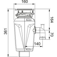 Измельчитель пищевых отходов Franke Slim 50 134.0715.098