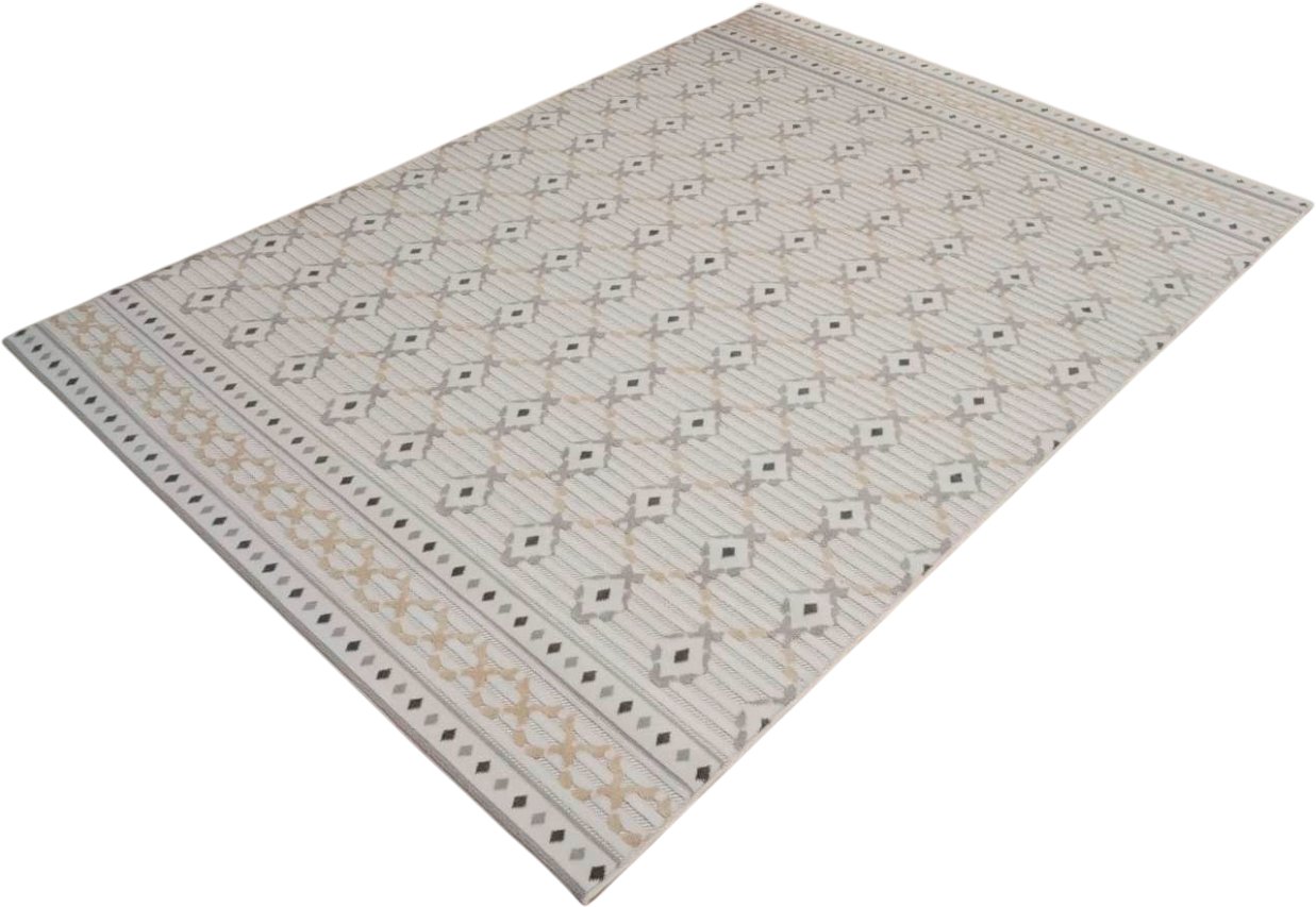 

Ковер для жилой комнаты Radjab Carpet Сканди Сизаль Прямоугольник 10706A 12245RK (2x2.9, Grii/Krem)