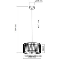 Подвесная люстра TK Lighting Harmony black 1654