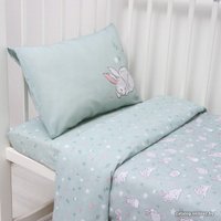 Детский комплект постельного белья Крошка Я Зайчик на лужайке 9694307