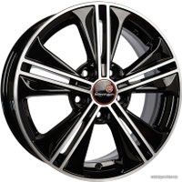 Литые диски Remain R106 16x6" 5x114.3мм DIA 67.1мм ET 43мм Черный с полировкой