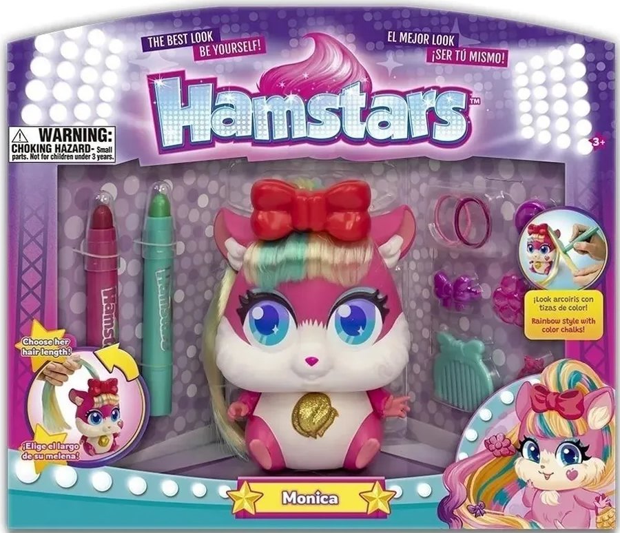 

Кукла 1toy ХомаStars Хомячок Моника с растущими волосами Т21442