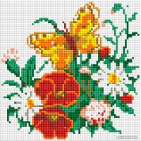 Алмазная мозаика  Белоснежка Бабочка на лугу 455-ST-PS