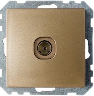 

Розетка телевизионная Bylectrica Стиль ТР-043 (бронзовый)