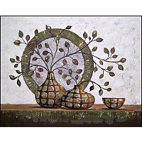 Картина Декарт Абстракция с ветками в вазе 8Л0496 (в раме) в Орше