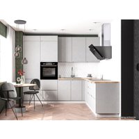 Шкаф навесной ДСВ Тренто П 350 правый (серый/серый)