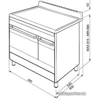 Кухонная плита Smeg SUK92CBL9