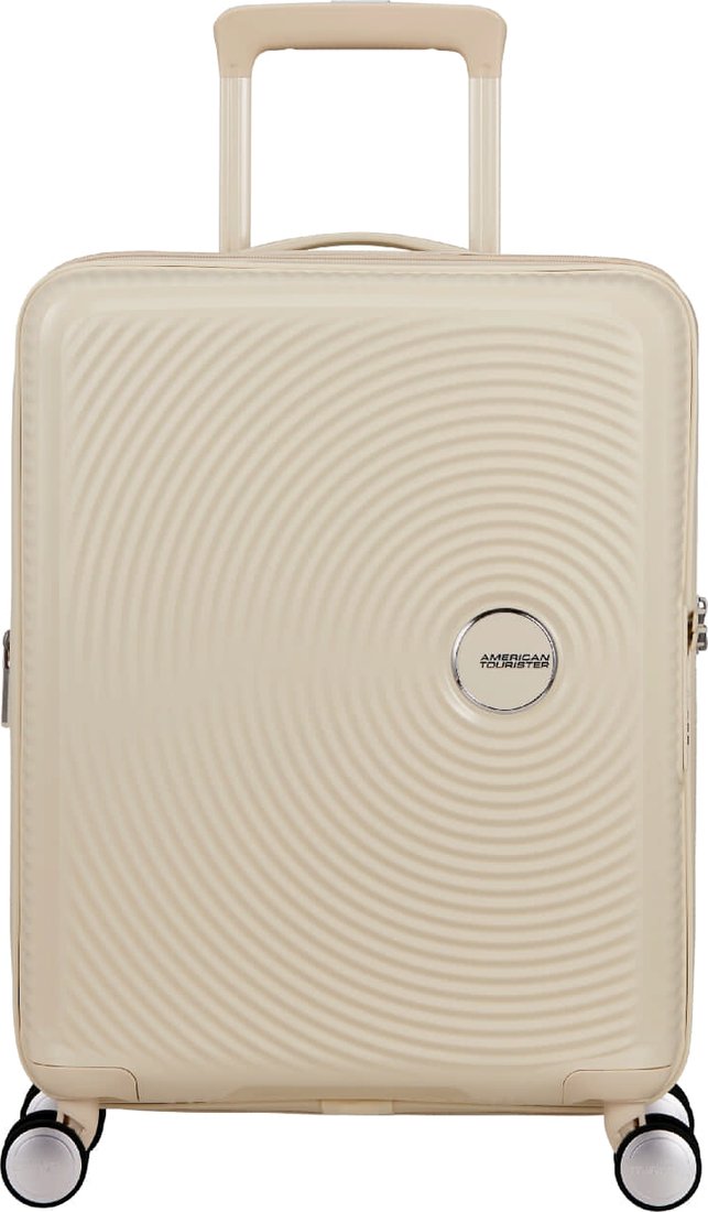 

Чемодан-спиннер American Tourister Soundbox Coconut sand 55 см