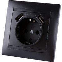 Розетка TDM Electric Лама SQ1815-0642 (графит)