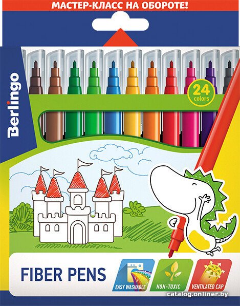 Фломастеры Berlingo Замки WP00224 (24 цв)