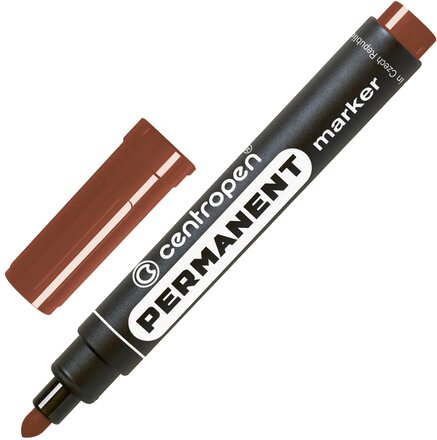 

Маркер перманентный Centropen 2.5 мм 8566 0111 (коричневый)