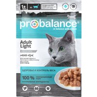 Консервированный корм для кошек Probalance Light Корм консервированный для малоактивных и склонных к избыточному весу кошек 85 г
