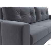 Диван Лига диванов Лига-031 121258 (велюр серый)