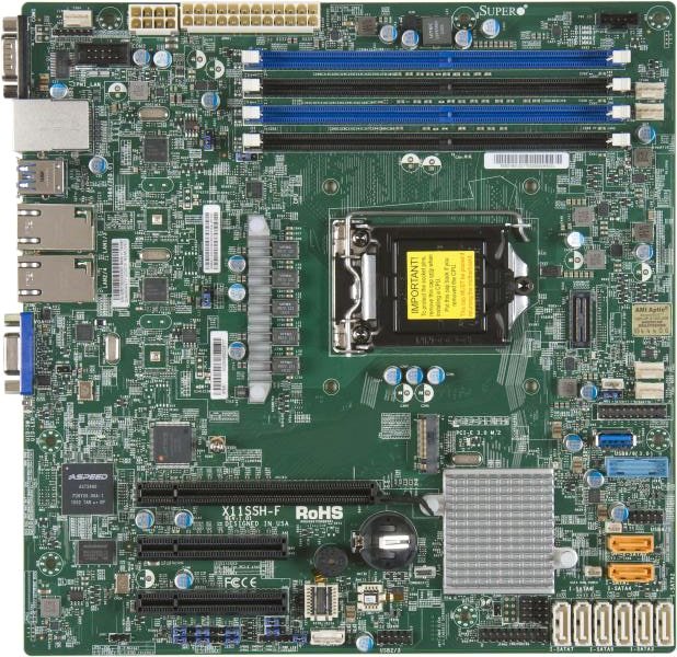 

Материнская плата Supermicro MBD-X11SSH-F-B