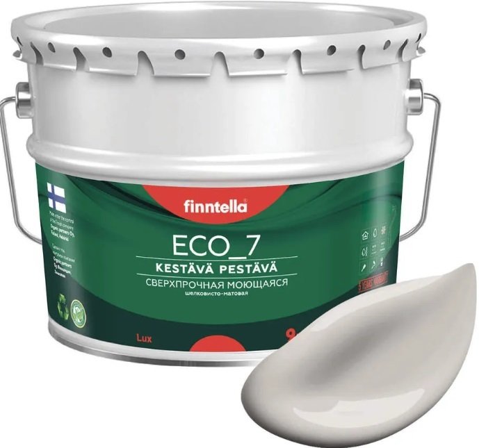 

Краска Finntella Eco 7 Vuoret F-09-2-9-FL076 9 л (теплый серо-коричневый)