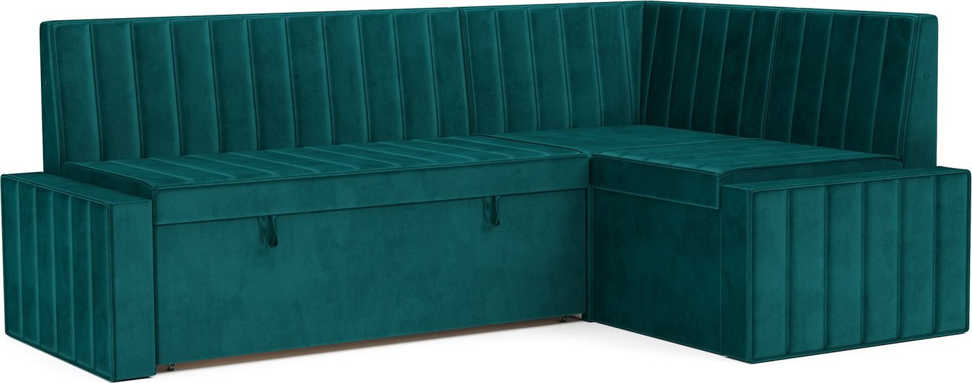 

Угловой диван Мебель-АРС Вермут 211x83x141 M11-23-2 (сине-зеленый Star Velvet 43 Black Green)