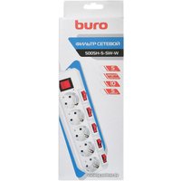 Сетевой фильтр Buro 500SH-5-SW-W