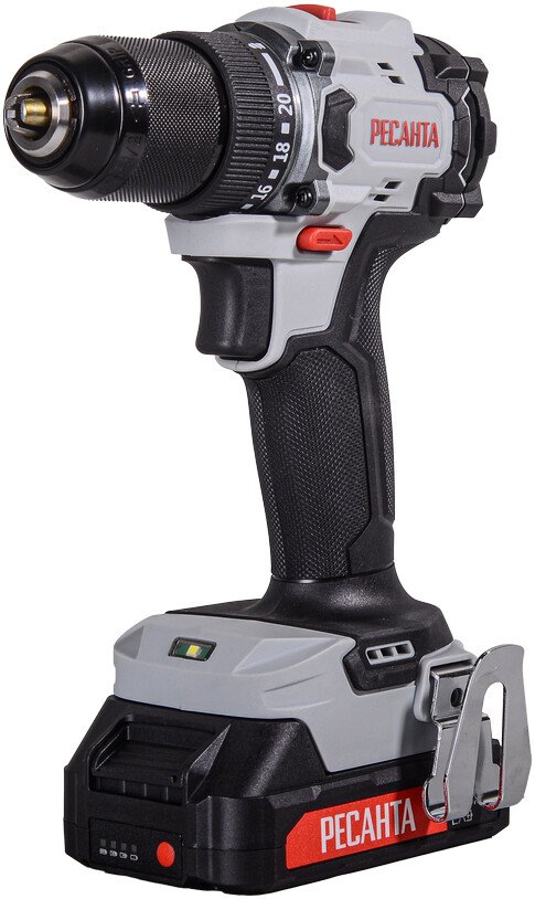 

Дрель-шуруповерт Ресанта ДА-20-2ЛК-БП (с 2-мя АКБ, кейс)
