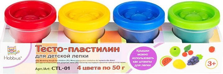 

Тесто для лепки Hobbius CTL-01 (4 цв)