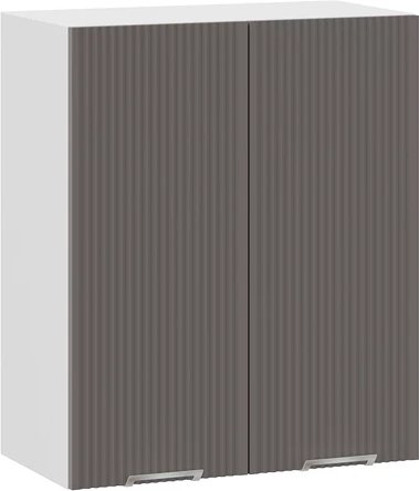 

Шкаф навесной Трия Кимберли 1ВВ6 с двумя дверьми (белый/муссон)