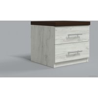 Тумба Миркомодоф Твин 9 (дуб крафт белый/орех темный)