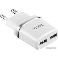 Сетевое зарядное Hoco C12 microUSB (белый)