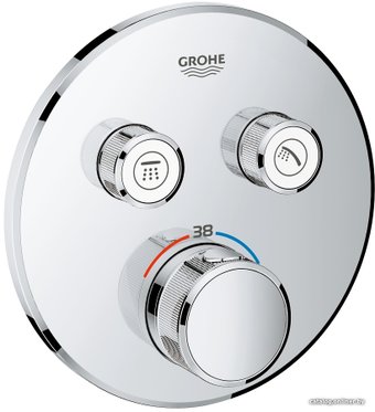 Смеситель без скрытого механизма Grohe Grohtherm SmartControl 29119000 (хром)