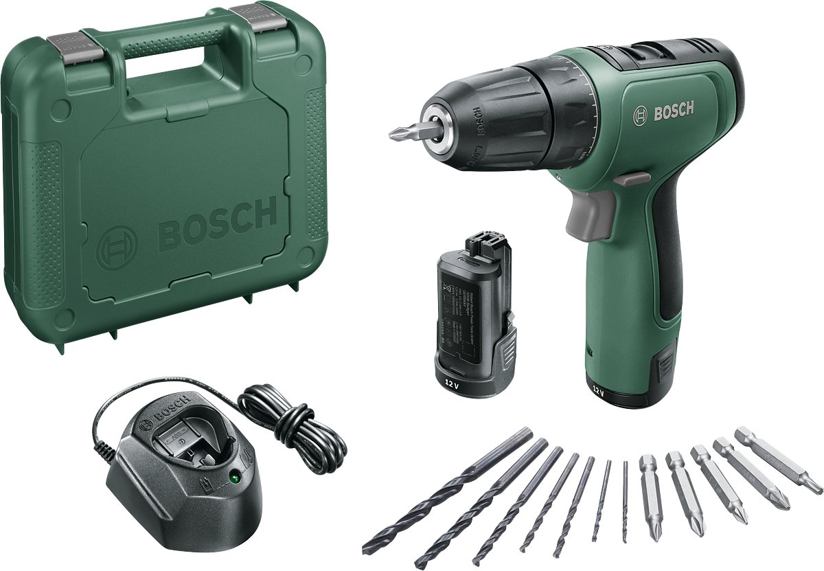 

Дрель-шуруповерт Bosch EasyDrill 1200 06039D3002 (с 2-мя АКБ, кейс)