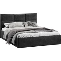 Кровать Трия Стелла Тип 1 160x200 (микровелюр Wellmart Graphite)