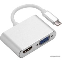 Адаптер USBTOP USB 3.1 Type-C - HDMI/VGA