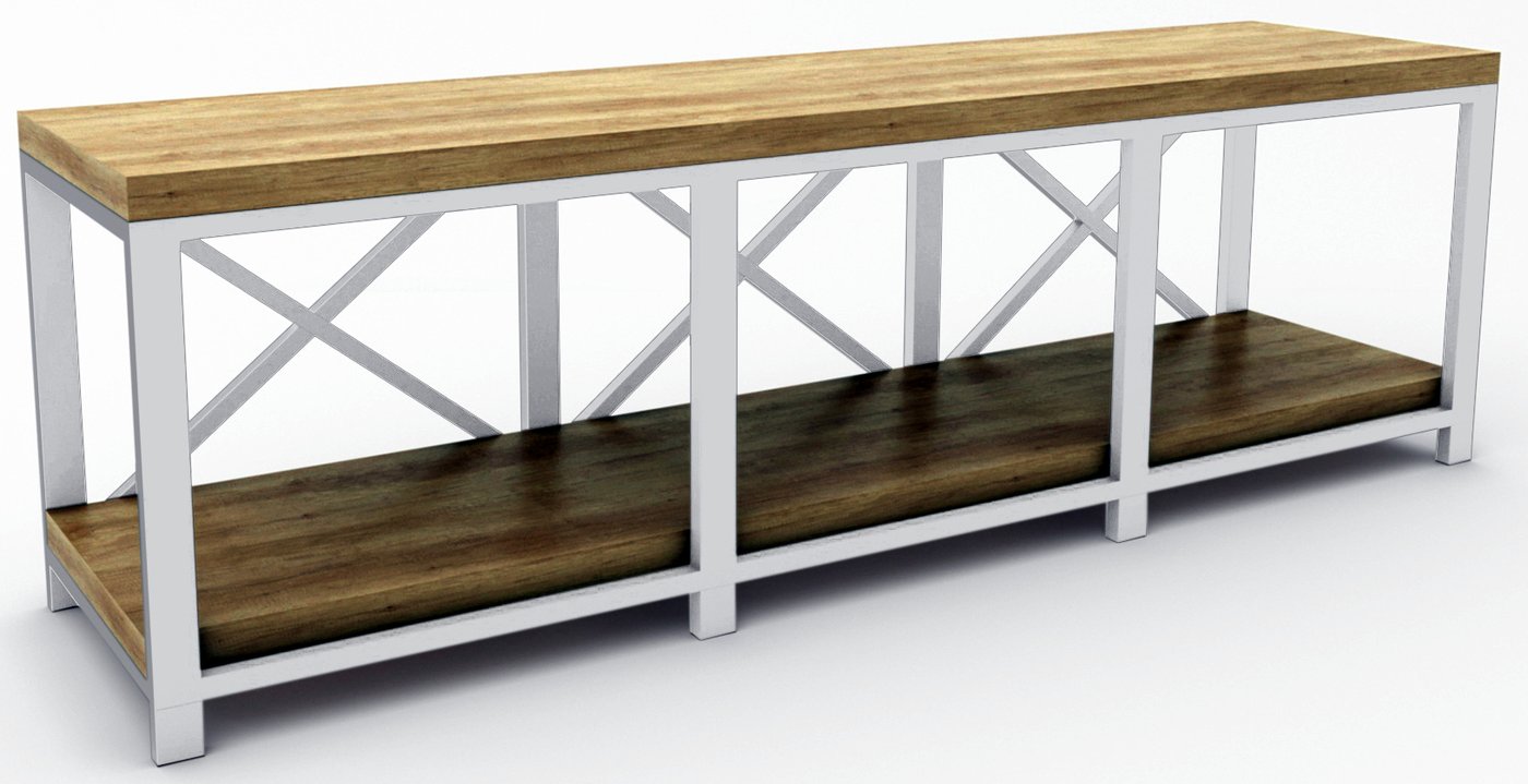 

Тумба Hype Mebel Флорида 120x40 (белый-дуб галифакс олово)