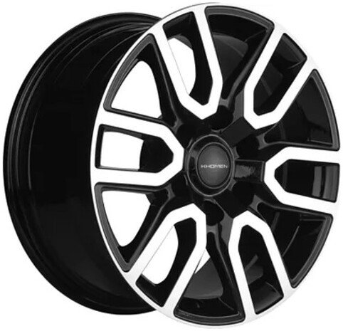 Литые диски Khomen KHW1723 17x8 6x139.7мм DIA 67.1мм ET 38мм Black-FP
