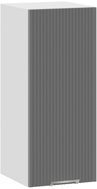 

Шкаф навесной Трия Кимберли 1В3 (белый/титан)