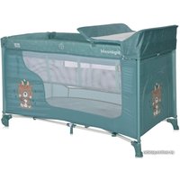 Манеж-кровать Lorelli Moonlight 2 Layers 2023 (арктический зеленый, индеец)