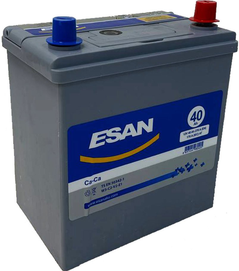 

Автомобильный аккумулятор ESAN Asia 40 JR+ (40 А·ч)