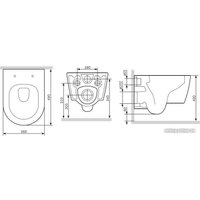 Унитаз подвесной AM.PM Func C8F1700SC в Барановичах
