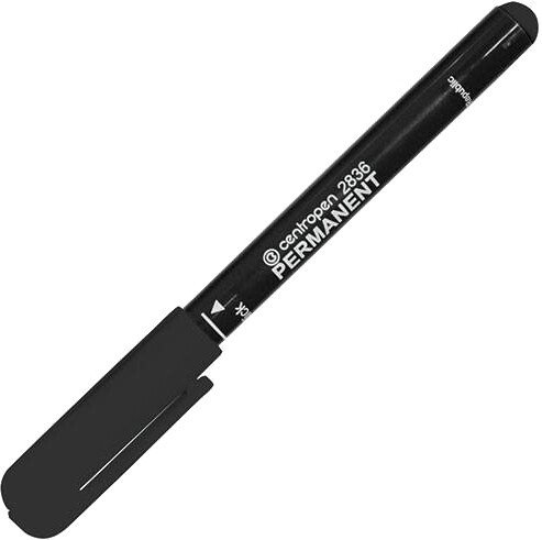 

Маркер перманентный Centropen Permanent 2836/01-12 (черный)